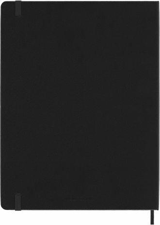 Agenda mensile Moleskine 2023, 12 mesi, XL, copertina rigida - Nero - 19 x  25 cm