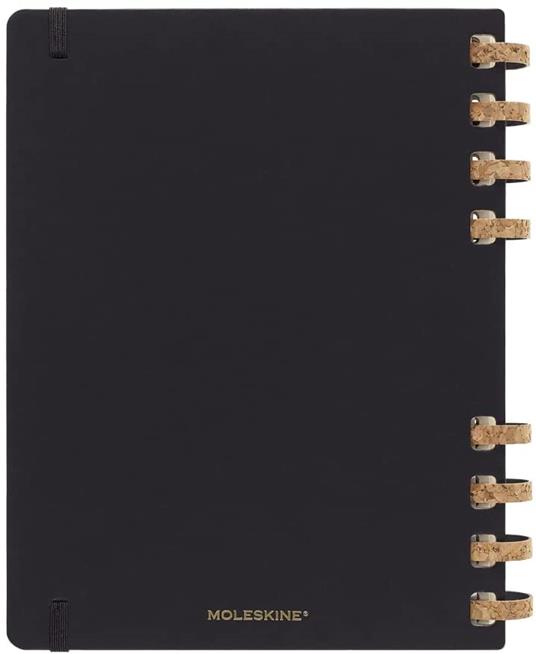 Agenda accademica spiralata Moleskine 2022-2023, 12 mesi, XL, Remake Midnight - 20,4 x 25,2 cm - 2