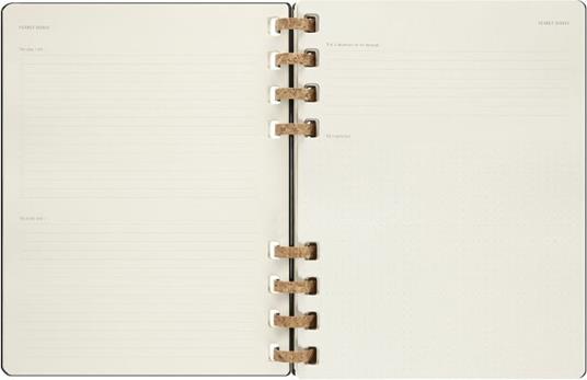 Agenda accademica spiralata Moleskine 2022-2023, 12 mesi, XL, Remake Midnight - 20,4 x 25,2 cm - 7