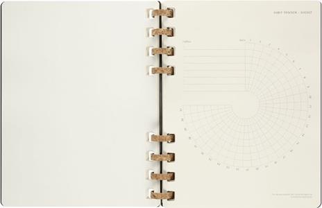 Agenda accademica spiralata Moleskine 2022-2023, 12 mesi, XL, Remake Midnight - 20,4 x 25,2 cm - 9