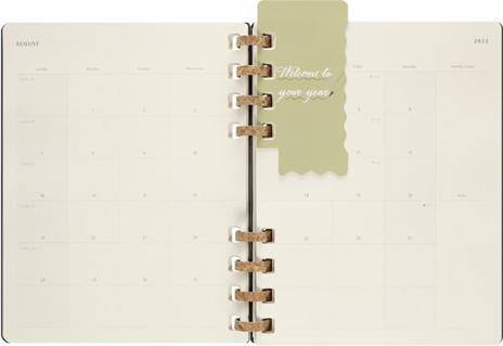 Agenda accademica spiralata Moleskine 2022-2023, 12 mesi, XL, Remake Midnight - 20,4 x 25,2 cm - 10