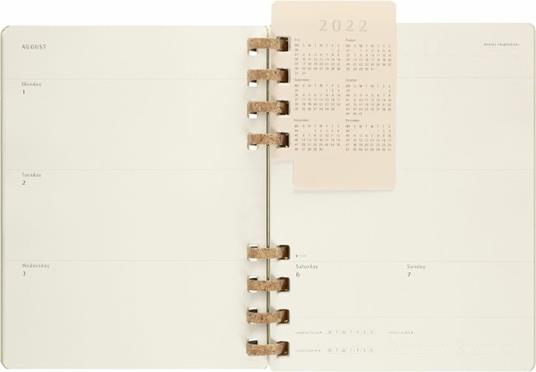 Agenda accademica spiralata Moleskine 2022-2023, 12 mesi, XL, Crush Kiwi - 20,4 x 25,2 cm - 11