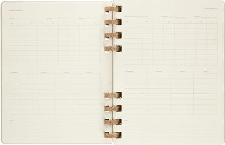 Agenda accademica spiralata Moleskine 2022-2023, 12 mesi, XL, Crush Kiwi - 20,4 x 25,2 cm - 6