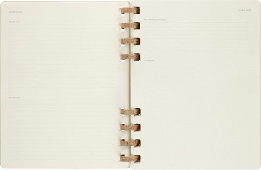 Agenda accademica spiralata Moleskine 2022-2023, 12 mesi, XL, Crush Kiwi - 20,4 x 25,2 cm - 7