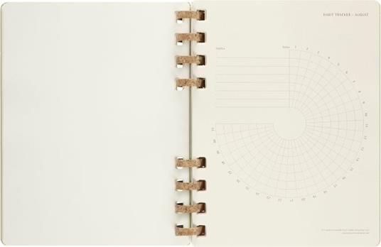 Agenda accademica spiralata Moleskine 2022-2023, 12 mesi, XL, Crush Kiwi - 20,4 x 25,2 cm - 9