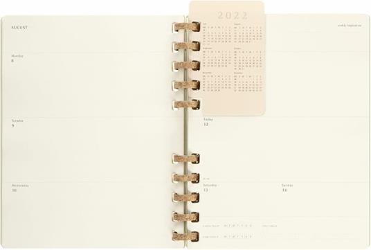 Agenda accademica spiralata Moleskine 2022-2023, 12 mesi, XXL, Crush Kiwi - 23,5 x 28,14 cm - 11