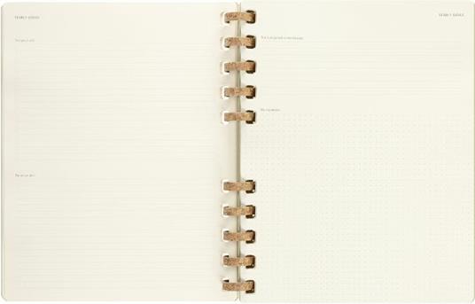 Agenda accademica spiralata Moleskine 2022-2023, 12 mesi, XXL, Crush Kiwi - 23,5 x 28,14 cm - 7