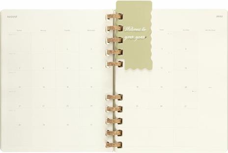 Agenda accademica spiralata Moleskine 2022-2023, 12 mesi, XXL, Crush Kiwi - 23,5 x 28,14 cm - 10