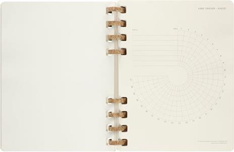 Agenda accademica spiralata Moleskine 2022-2023, 12 mesi, XL, Remake Oyster - 20,4 x 25,2 cm - 9