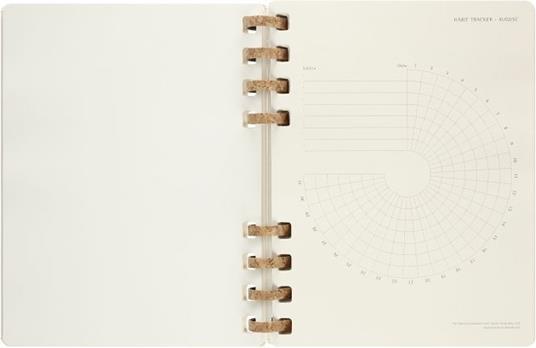 Agenda accademica spiralata Moleskine 2022-2023, 12 mesi, XL, Remake Oyster - 20,4 x 25,2 cm - 9