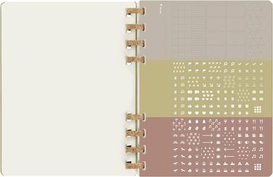 Agenda spiralata Moleskine 2023, 12 mesi, XL, Crush Olive - 20,4 x 25,2 cm - 15