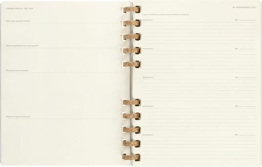 Agenda spiralata Moleskine 2023, 12 mesi, XXL, Remake Smoke - 23,5 x 28,14 cm - 13