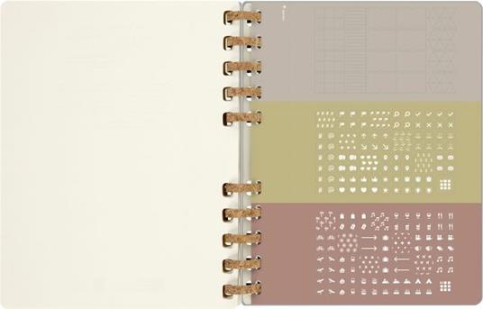 Agenda spiralata Moleskine 2023, 12 mesi, XXL, Remake Smoke - 23,5 x 28,14 cm - 15