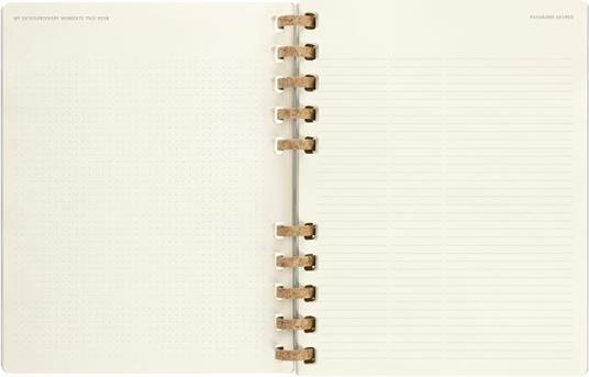 Agenda spiralata Moleskine 2023, 12 mesi, XXL, Remake Smoke - 23,5 x 28,14 cm - 6