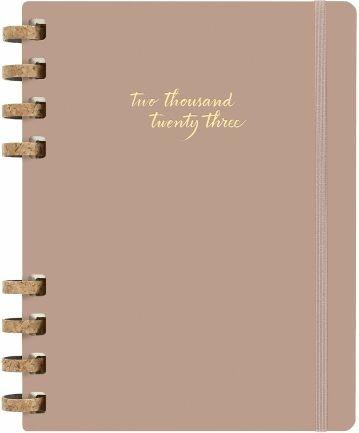 Agenda spiralata Moleskine 2023, 12 mesi, XL, Crush Almond - 20,4 x 25,2 cm - 2