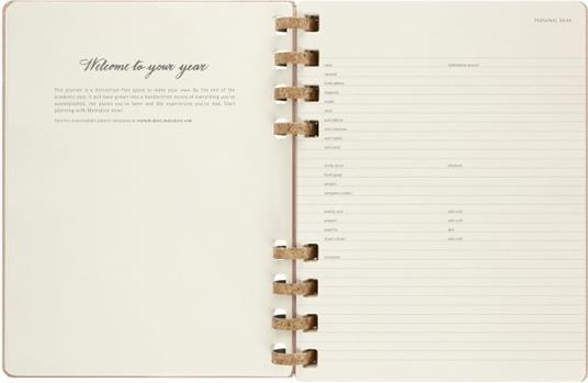 Agenda spiralata Moleskine 2023, 12 mesi, XL, Crush Almond - 20,4 x 25,2 cm - 5