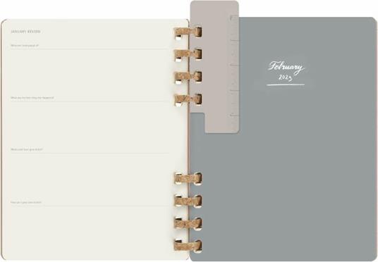 Agenda spiralata Moleskine 2023, 12 mesi, XL, Crush Almond - 20,4 x 25,2 cm - 9