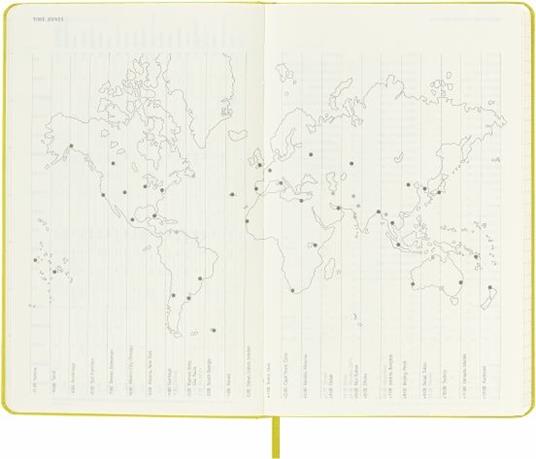 Agenda settimanale Moleskine 2023, 12 mesi, Large, copertina rigida, con spazio per note, giallo paglia - 13 x 21 cm - 5