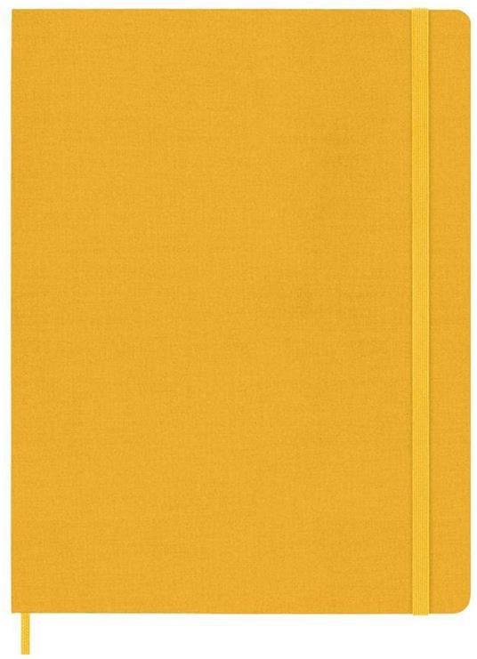Taccuino Moleskine, a righe, XL, copertina rigida - Arancione giallo