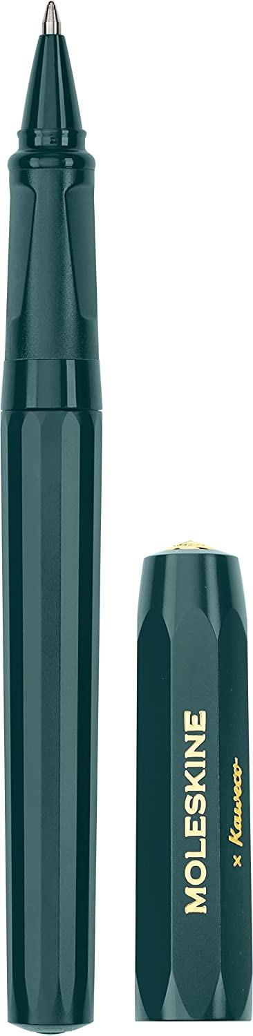 Moleskine x Kaweco, Penna a Sfera Ricaricabile in Plastica ABS Ricaricabile con 1,0 mm di Inchiostro Blu Incluso, Verde - 3