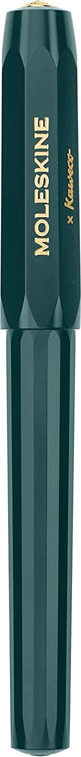 Moleskine x Kaweco, Penna a Sfera Ricaricabile in Plastica ABS Ricaricabile con 1,0 mm di Inchiostro Blu Incluso, Verde - 4