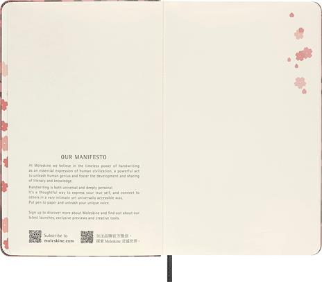 Taccuino Moleskine Sakura, a quadretti, tascabile, limited edition - 9 x14 cm - 3
