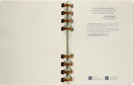 Planner accademico mensile orizzontale Moleskine 2024, 12 mesi, XL, copertina rigida, Kiwi - 20,4 x 25,2 cm - 13