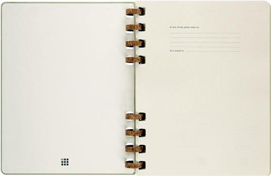 Planner accademico mensile orizzontale Moleskine 2024, 12 mesi, XL, copertina rigida, Kiwi - 20,4 x 25,2 cm - 2