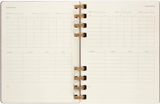 Planner accademico mensile orizzontale Moleskine 2024, 12 mesi, XL, copertina rigida, Mandorla - 20,4 x 25,2 cm - 5