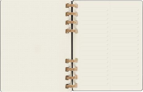 Planner Spiral mensile orizzontale Moleskine 2024, 12 mesi, XL, copertina rigida, Nero - 20, 4 x 25, 2 cm - 12