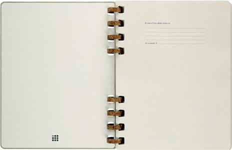 Planner Spiral Moleskine mensile orizzontale 2024, 12 mesi, XL, copertina rigida, Kiwi - 20, 4 x 25, 2 cm - 2