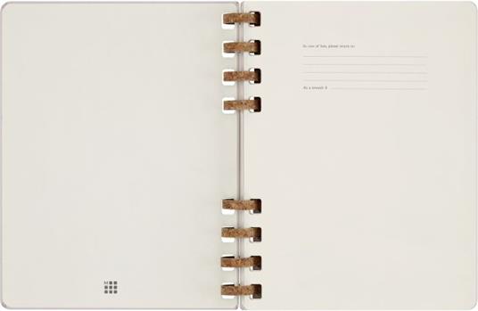 Planner Spiral Moleskine non datata 2024, 12 mesi, XL, copertina rigida, Viola - 20, 4 x 25, 2 cm - 2