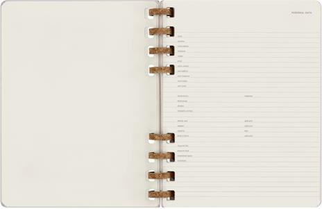 Planner Spiral Moleskine non datata 2024, 12 mesi, XL, copertina rigida, Viola - 20, 4 x 25, 2 cm - 4