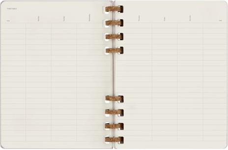 Planner Spiral Moleskine non datata 2024, 12 mesi, XL, copertina rigida, Viola - 20, 4 x 25, 2 cm - 7