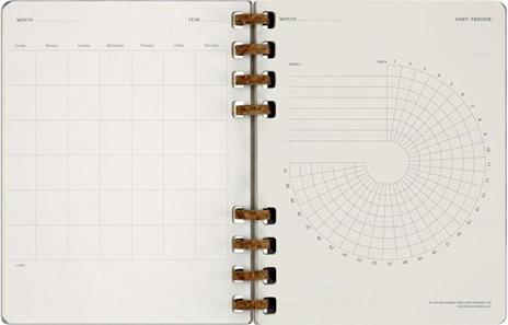 Planner Spiral Moleskine non datata 2024, 12 mesi, XL, copertina rigida, Viola - 20, 4 x 25, 2 cm - 9