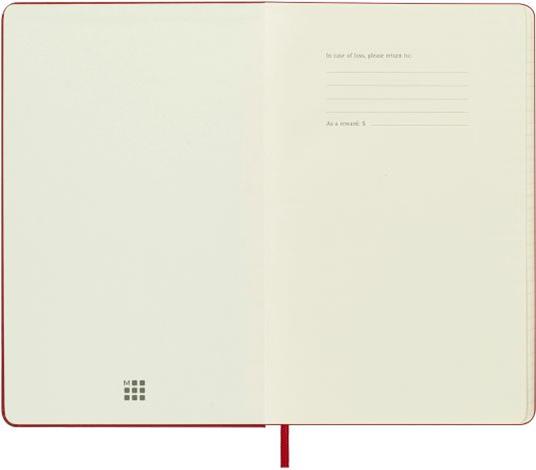 Agenda Moleskine giornaliera 2024, 12 mesi, Large, copertina rigida, Rosso  scarlatto - 13 x 21 cm - Moleskine - Cartoleria e scuola