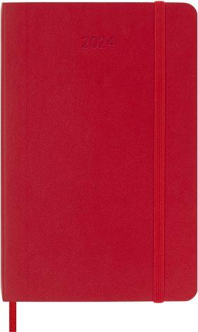 Agenda 2024 Moleskine Giornaliera Pocket - Rosso