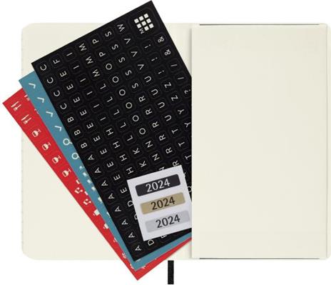 Agenda Moleskine mensile 2024, 12 mesi, Pocket, copertina morbida, Nero - 9 x 14 cm - 5