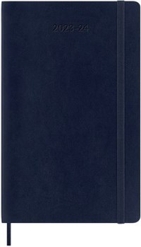 Agenda accademica settimanale Moleskine 2024, 18 mesi, Large, copertina  morbida, Blu zaffiro - 13 x 21 cm - Moleskine - Cartoleria e scuola