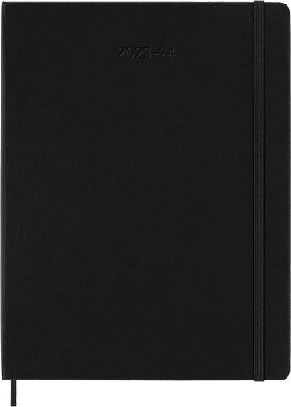 Agenda accademica settimanale Moleskine 2024, 18 mesi, XL, copertina rigida, Nero - 19 x 25 cm