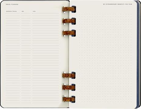 Planner Spiral Moleskine mensile orizzontale 2024, 12 mesi, Large, copertina rigida, Nero - 15 x 21 cm - 5