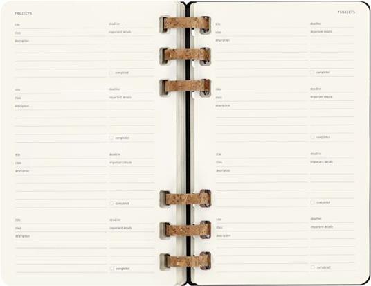 Planner accademico mensile orizzontale Moleskine 2024, 12 mesi, Large,  copertina rigida, Nero - 15 x 21 cm - Moleskine - Cartoleria e scuola