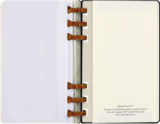 Planner accademico mensile orizzontale Moleskine 2024, 12 mesi, XL,  copertina rigida, Mandorla - 20,4 x 25