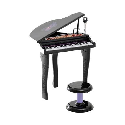 Mini Pianoforte Elettrico Giocattolo per Bambini con Microfono e Sgabello  Nero 48 × 39 × 69cm - HomCom - Tastiere e pianoforti - Giocattoli | IBS