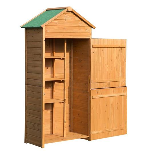 Casetta Box Porta Attrezzi in Legno da Giardino Ripostiglio da Esterno -  Outsunny - Casa e Cucina | IBS