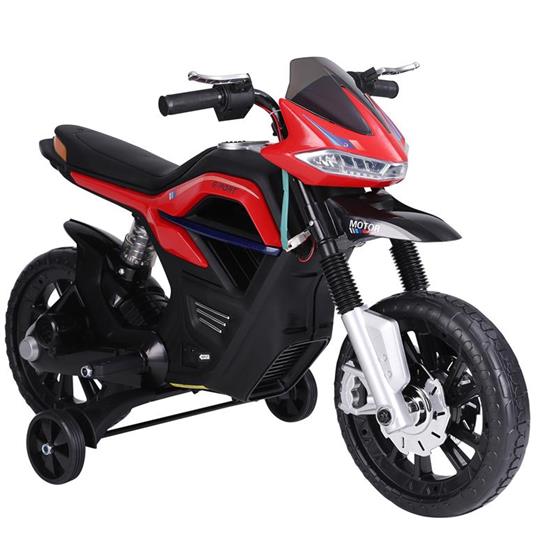 Moto Giocattolo Doppia Sospensione con Musica e Luci per Bambini