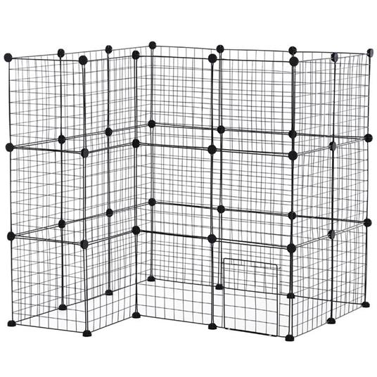 vidaXL Rampa per Cani Pieghevole Nera 153x40x12,5 cm in Plastica