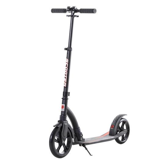 Monopattino per Adulti Pieghevole in Alluminio con Manubrio Regolabile Nero  - HomCom - Biciclette e monopattini - Giocattoli | IBS