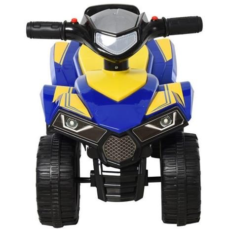 HomCom Quad Giocattolo per Bambini 12-36 Mesi con Licenza GOODYEAR con Luci e Suoni Blu e Giallo - 4