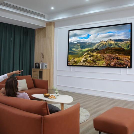 HOMCOM Telo Proiettore da 100 Pollici, Schermo Proiezione a Muro  Compatibile con Proiettori LED e LCD per Casa o Ufficio - Homcom - TV e  Home Cinema, Audio e Hi-Fi | IBS